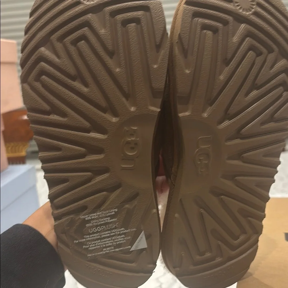 UGG Kids Tan Slippers